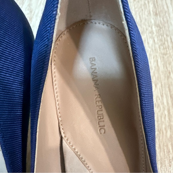 New Banana Republic Madison Blue Crystal Buckle Pumps Size 8.5 - Picture 10 of 12